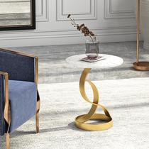 Nordic Living Room Sofa Edge A Few Light Lavish Modern Marble Tea Table Round Casual Corner A Few Small Families Mini Round Table