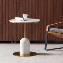 Light Extravaganza Few Marble Small Round Table Sofa Sides A Few Rear Modern Ins Nets Red Stainless Steel Hotel Style Small Tea Table