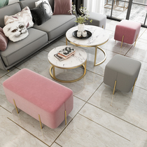 Nordic doorway Shoes Stool Creativity Small Sofa Home Living Room Tea Table Stool Short Bench Clothing Shop TEST SHOE STORAGE BENCH