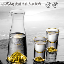 Mccabe Jiangshan lead-free white wine glass set Household wine dispenser Small crystal glass mouthful glass small glass