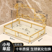 Toothbrush wash table toilet rack countertop light luxury wind storage mouthwash Cup electric toilet bathroom rack support
