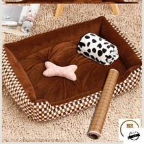 Kennel Four Seasons Universal Teddy Bears Pet Mat Small Medium Large Dog Golden Retriever Dog Bed Cat Nest Summer