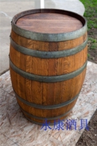 Oak barrel retro-colored oak barrel hotel cellar wedding opening ceremony decoration bucket