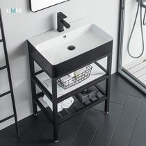 Simple floor-to-ceiling washbasin Bathroom cabinet Small apartment bathroom rental house integrated washbasin Balcony washbasin