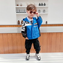  Boys  autumn jackets 2021 new childrens boys foreign handsome spring and autumn Korean version of the stormtrooper wind clothes trend