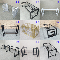 Custom Wrought iron table legs Metal table tripod Steel office desk tripod Marble bracket Rock plate adjustable base frame