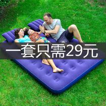  Xiaohongshu inflatable mattress double household single car air cushion bed folding floor shop summer camping travel bed