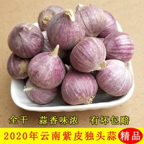 Yunnan farmhouse purple garlic fresh single garlic dried garlic 5kg single head garlic Purple red garlic 1kg operator