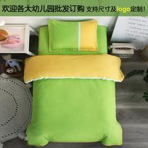 Can embroidered kindergarten quilt three-piece nap bedding quilt cover baby into the garden six sets of bedding pure cotton Special