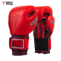 USA TITLE Gel boxing gloves MUAY Thai fight Sanda fighting adult imported gel leather latex boxing gloves