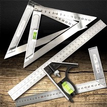  High precision woodworking triangle ruler decoration turning ruler 90 degrees thickened large right angle ruler Bakelite square ruler carpenter