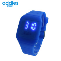 Source manufacturers adult children silicone Watch Gift LED personality fashion touch screen electronic watch custom LOGO