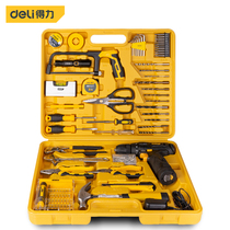 Del small electric drill 38-piece household toolbox set electric screwdriver rechargeable Lithium electric electric drill