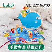 boby one to two-year-old baby fishing toys young childrens educational multi-functional Magnetic male and female children Montesvia early education