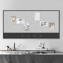 Plank photo wall kindergarten theme Wall felt board cork board message board loss report Board creative display board