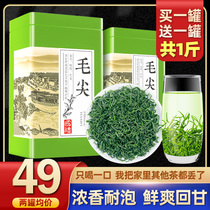 Green Tea 2021 New Tea Super Duyun Maojian Tea Fried Green Routh Tea Alpine Green Grain Tea High Mountain Clouds Fragrant Bulk 500g