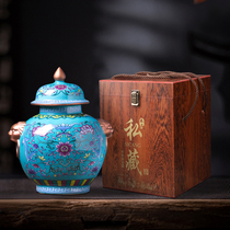 Ceramic wine bottle 5kg decorative General can household ornaments five kg sealed wine jar blank wine jar antique wine jug