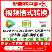 Video format converter software qlv qsv kux video format mp4 HD lossless Transcoder tool