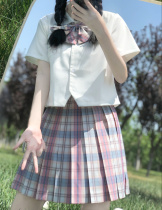 (Miyamizu Uniform Department) (mouth chew wine)Original genuine JK uniform grid skirt spot within three days