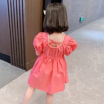 Girls dress summer 2021 new childrens foreign style skirt female baby princess dress little girl summer Korean version