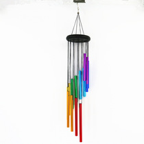 Seven Colorful Dreamy Aluminum Tubes Big Wind Bells Steps High Rise Wind Bells Hanging Decoration Cross Border Hot Pins Home Decoration Gift Gifts
