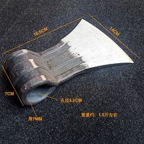 2021 new axe rail steel household small axe head artificial forging and reinforcement axe cutting wood chopping wood logging woodworking