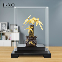 IKXO pure gold leaf fortune cash tree ornament zhao cai tree home crafts entrance company opening housewarming gifts