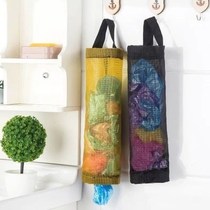 Wall-mounted garbage bag containing devinator kitchen plastic bag finishing bag hanging shopping bag storage bag containing hanging bag