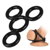 Four-ring lock fine ring foreskin sexual products acacia adult products unisex orgasm tools accessories passion utensils