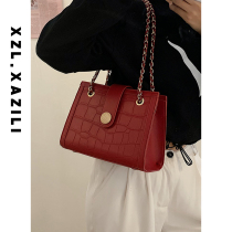 Small ck red bag Wedding Bride wedding bag large capacity niche wedding portable shoulder 2021 new shoulder bag