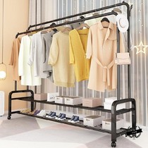  Floor hanger height 18 meters with wheels drying rack single rod thickened clothes rack simple 2021 new style
