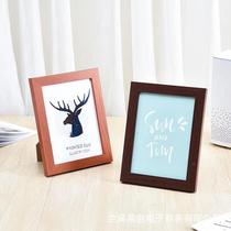 Photo frame swinging table hanging wall 5 inch 6 inch 7 inch 8 inch 10 inch 16 inch A4 picture frame photo solid wood photo frame
