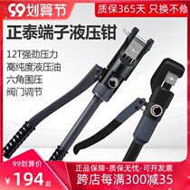 Chint hydraulic pliers wire crimping pliers cold pressure pliers terminal pliers open nose copper nose cable clip wire full set of crimping pliers