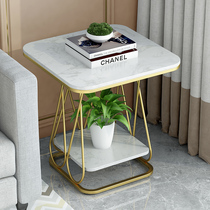 Light luxury side cabinets Nordic living room sofa marble coffee table simple modern bedside square corner table