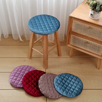 Suede stool cushion pad cotton small round cushion Fabric round stool cover round chair seat cushion Hotel snack household