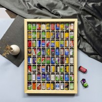 GLUE ROLL CONTAINING CASE GLUE ROLL SHELL GLUE ROLL DARK CASE COLLECTION DISPLAY CASE COLOR 135 GLUE ROLLS FILLIN DECORATIVE FRAME