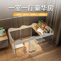 Pet Pooch Fencing Home House Dog Kennel Indoor Small Dog Teddy Fence Isolation Door With Toilet Area Dog Cage