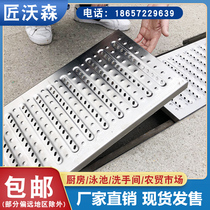 304 stainless steel drainage ditch cover kitchen sewer floor trench cover Rain grille non-slip ditch cover