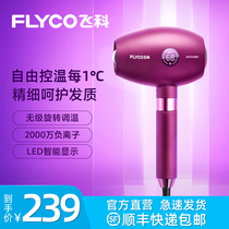 Flying Coelectric hair dryer Home without injury Thermostatic Quick Dry Hair Dryer High Power Negative Ion Light Sound Big Wind Hair Care