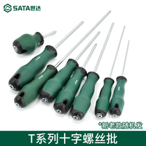 Shida Cross Screwdriver T Series ultra-hard screw driver Industrial level strong magnetic 63502 detached machine tool screw batch