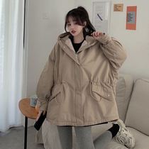Parker cotton clothing womens autumn and winter coat 2021 New Korean version loose plus velvet padded cotton jacket
