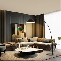Modern simple luxury living room fishing lamp floor lamp bedroom creative designer model room sofa vertical table lamp