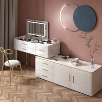 Rock board bedroom modern simple light luxury dressing table TV cabinet desk integrated advanced post modern dressing table cabinet
