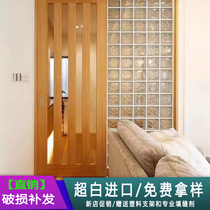 Imported super white cloud pattern 190*190 * 80mm transparent square glass brick Net Red Crystal brick partition wall spot