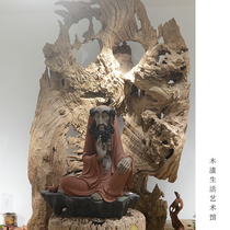 Wood carving root carving ornaments Taihang cliff Bai figure boxwood carving crafts ornaments boutique