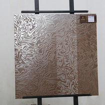 Metal antique brick 600x600 silver water pattern non-slip floor tile bar restaurant lobby European floor tile 600