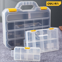 Diluo grid parts box tool storage box plastic box screw accessories classification transparent parts box element box