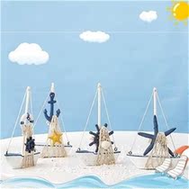 Retro decoration room) fashion m handicraft girl bedroom (wooden desktop work U art boat small decoration living room