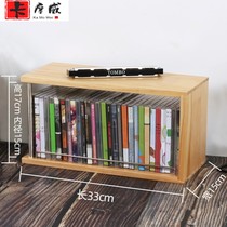 Collection CD book file disc rack wooden TV cabinet CD rack storage box desktop Blu-ray disc a4 locker ps4