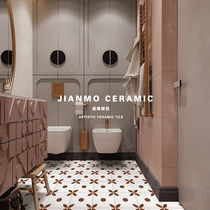 Jane Mo 丨 Nordic balcony retro small tile bathroom non-slip tile Kitchen wall tile handmade flower tile floor tile